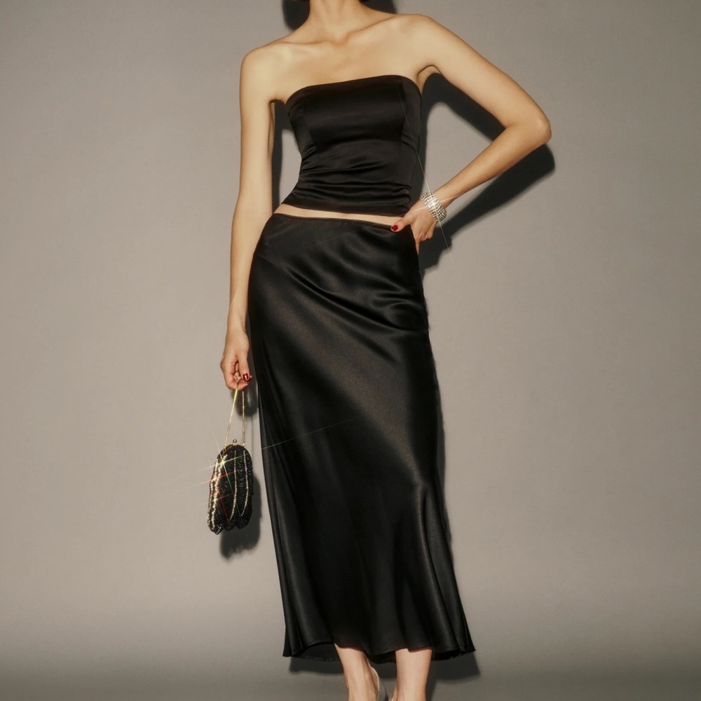 Reformation Layla Silk Skirt